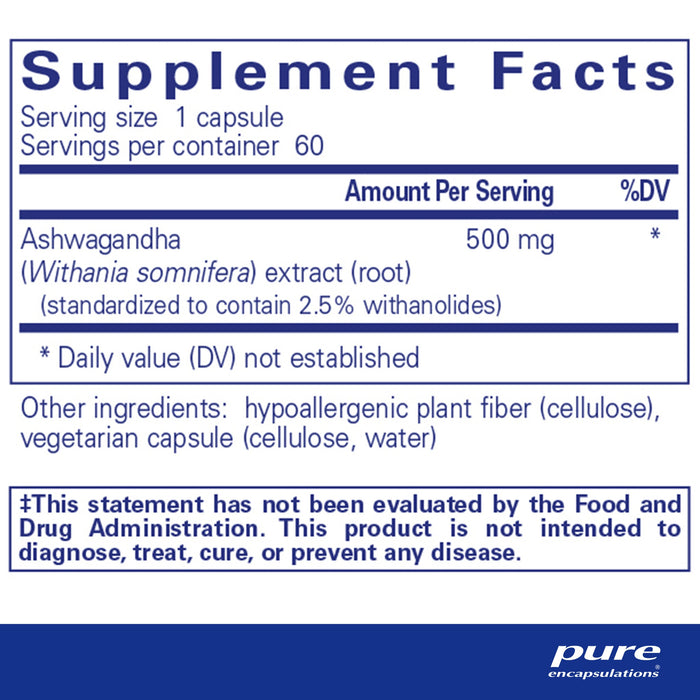 PE Ashwaganda 500mg 60cap ASH6