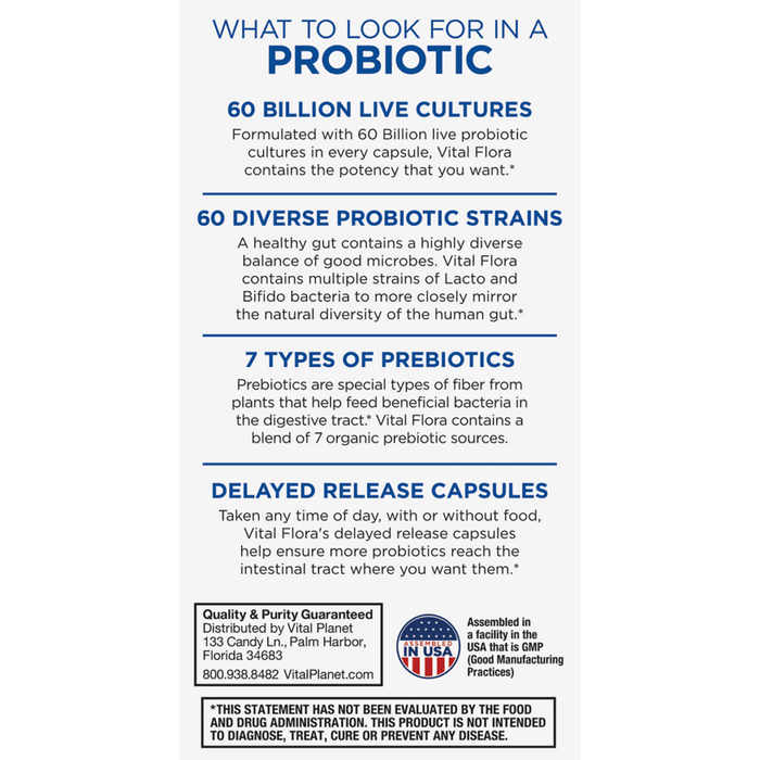 Vital Flora Ultra Daily Probiotic (shelf stable version)