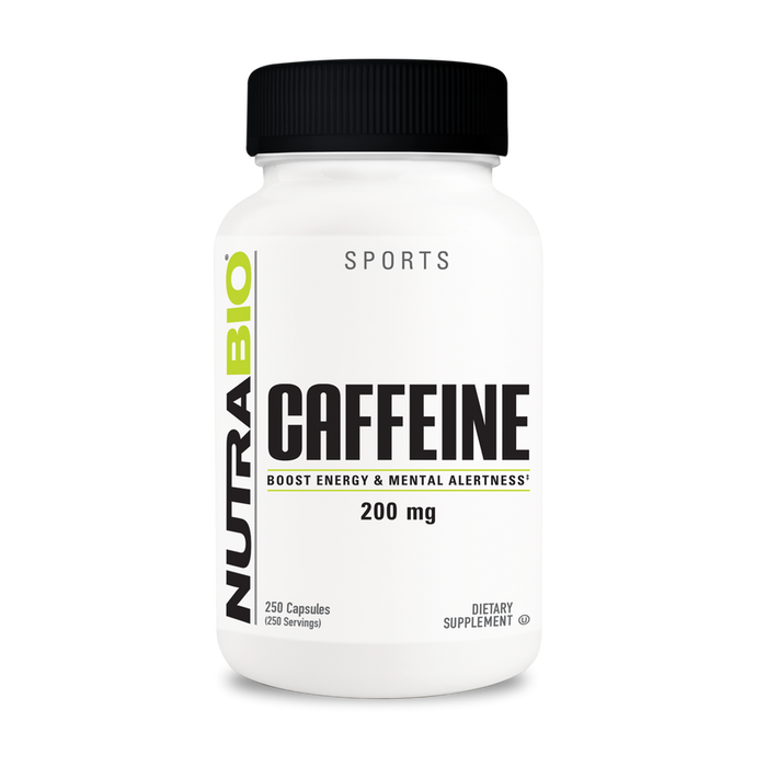 Caffeine Anhydrous (200mg) - 100 Vegetable Capsules