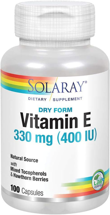 Dry Vitamin E-400 w/ Hawthorn Berries 100ct Cap