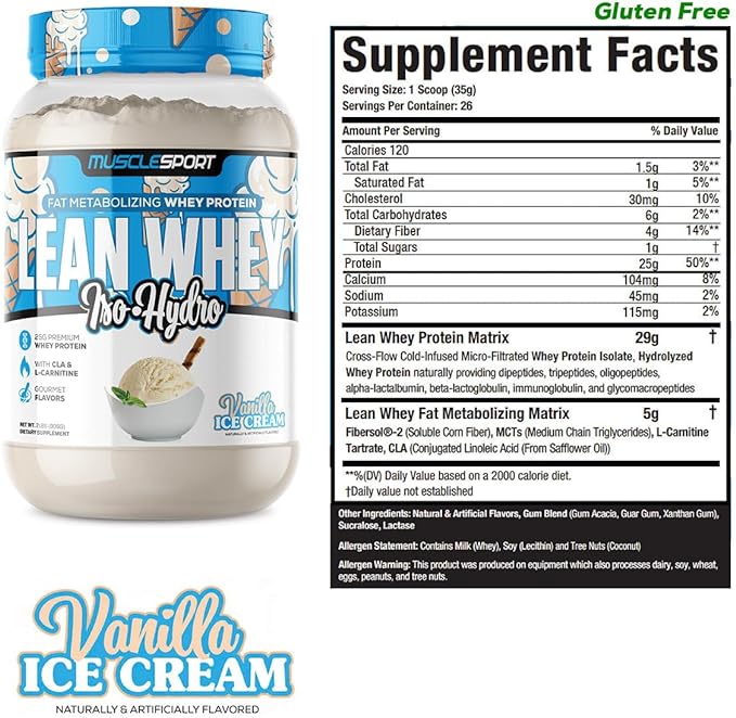 LEAN WHEY 2LB VANILLA