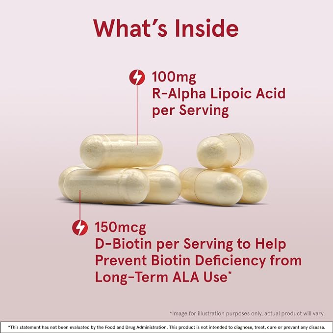 R Alpha Lipoic Acid 60 Capsules