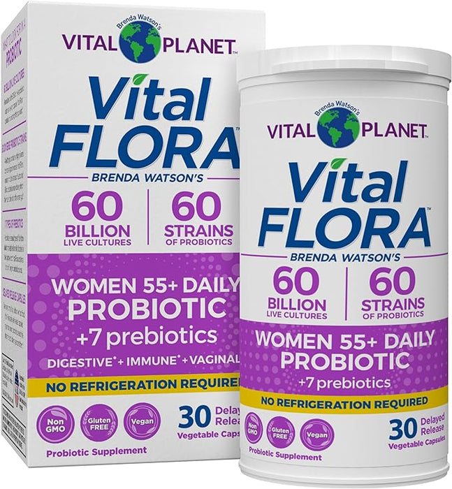 Vital Flora Women’s Daily 55+ Probiotic (shelf stable version)