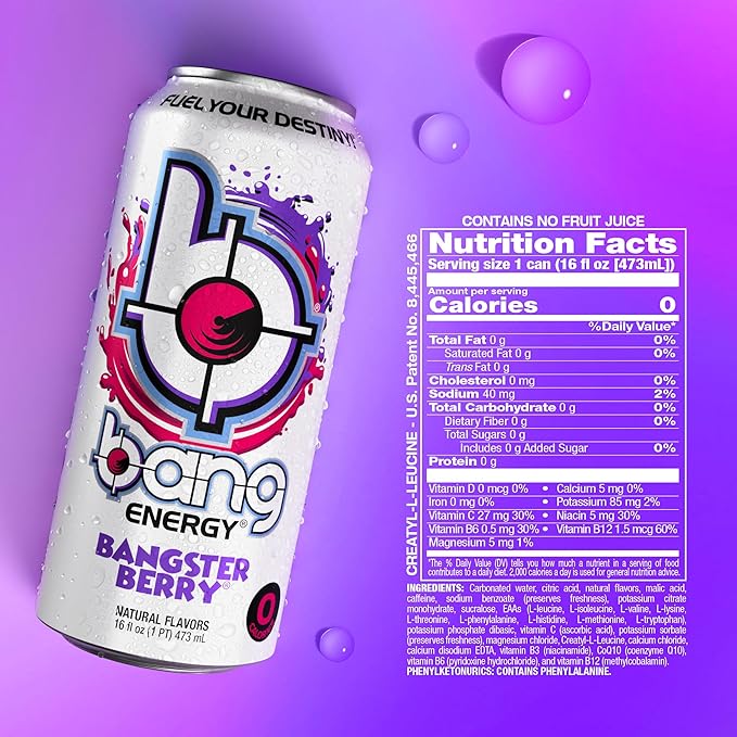 Bang Energy Drink 16oz (Case of 12 Only)