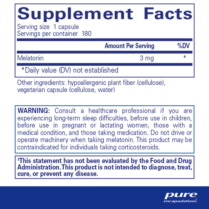 Melatonin 3 mg 180ct ME31