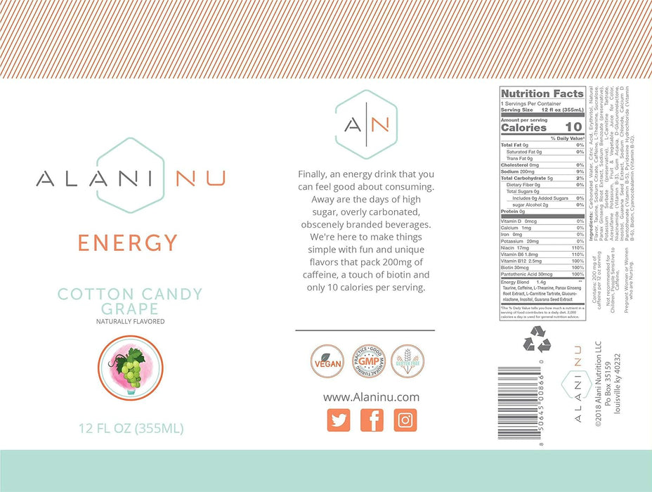 Alani Nu Energy RTD  (1 can)