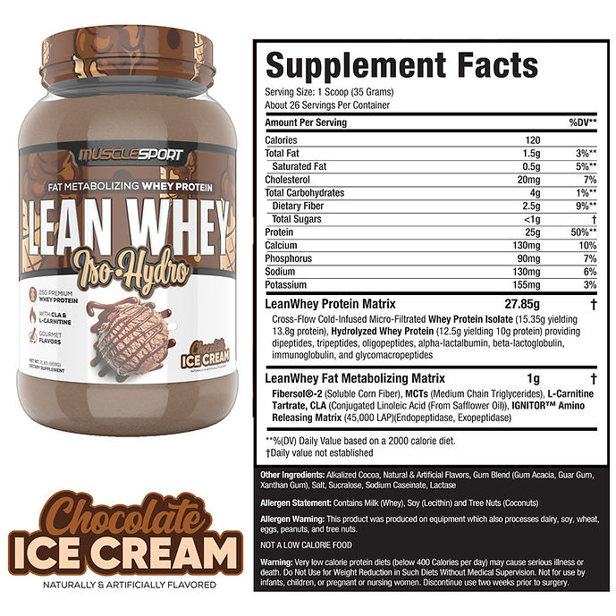 LEAN WHEY 2LB CHOCOLATE