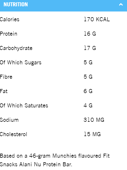 Alani Nu Fit Snack Bar