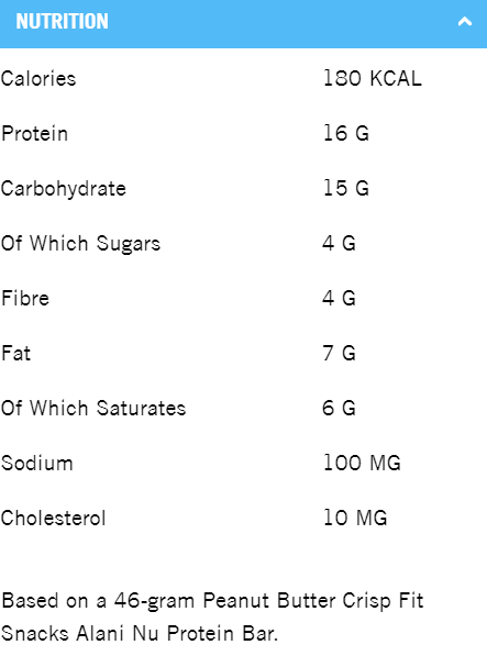 Alani Nu Fit Snack Bar