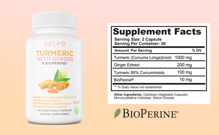 selfevolve Turmeric w/ Ginger 60vcap