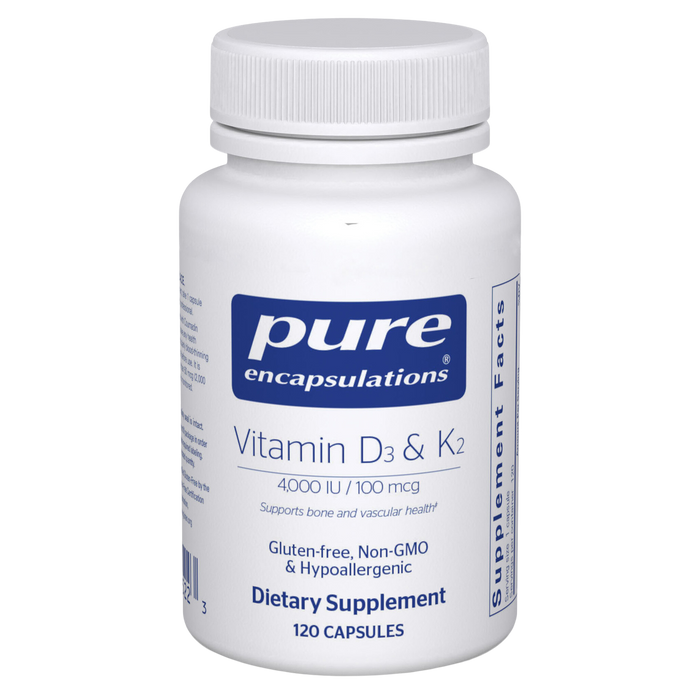 Vitamin D3 & K2 120 Capsules VDK41