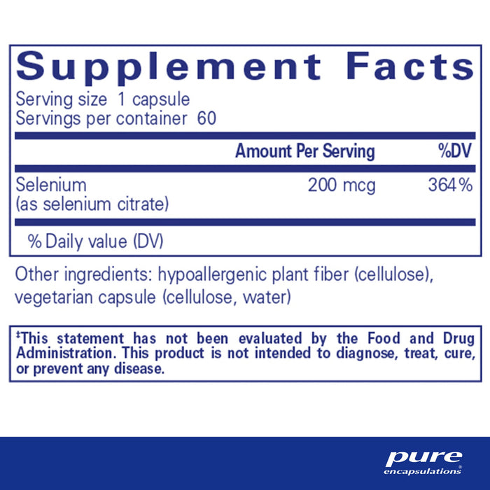 PE Selenium (Citrate) 60's SEC6