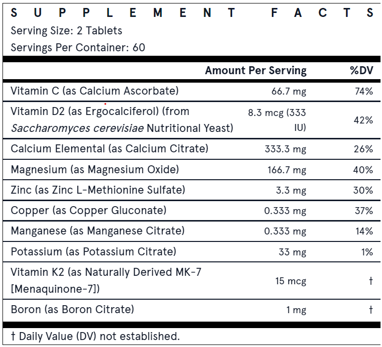 Veg Bone-Up 120TABS