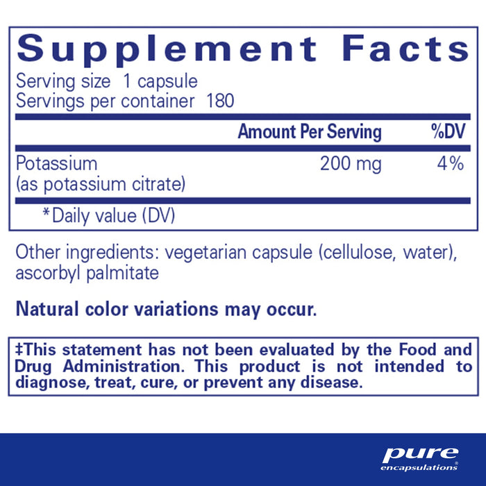 PE Potassium (Citrate) 180's PC1