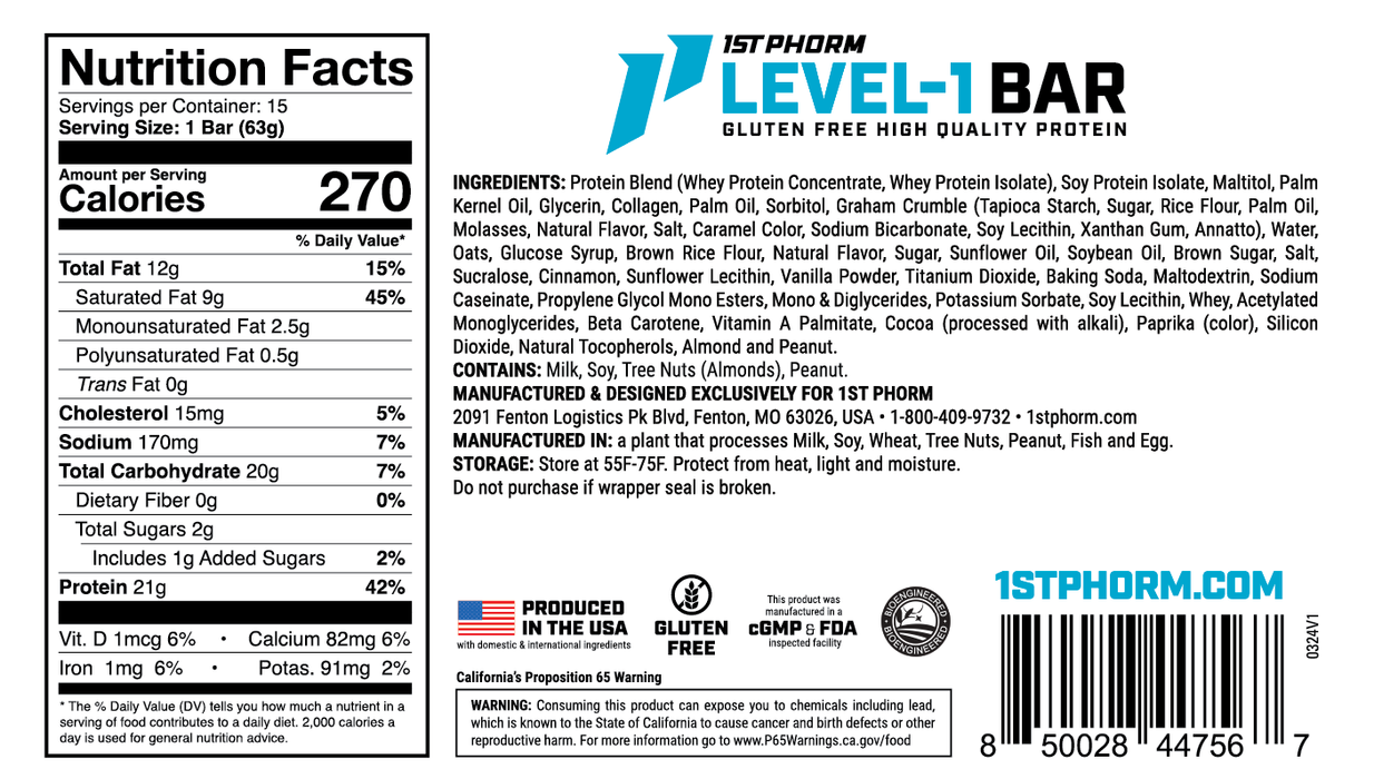 Level-1 Protein Bar