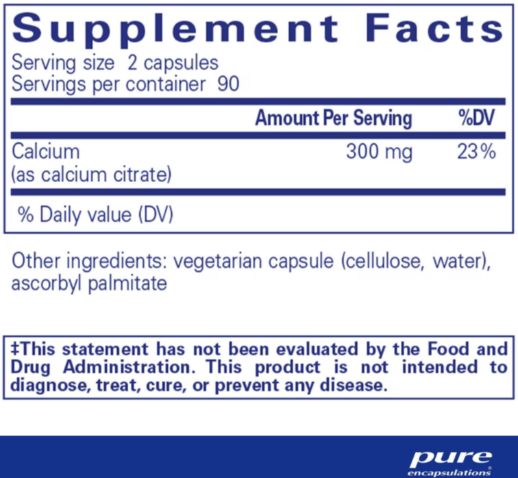 Calcium Citrate 180s CC1