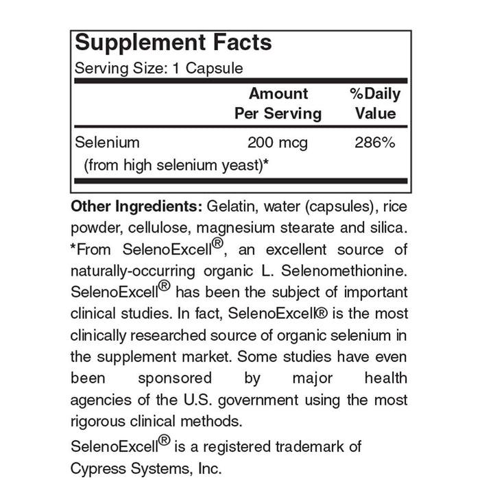 SELENIUM 200MCG 60CAPS