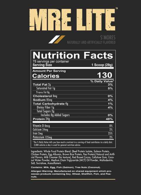 MRE Lite - Animal Based Protein