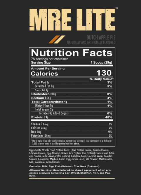 MRE Lite - Animal Based Protein