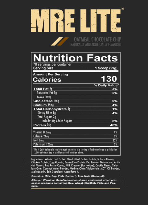 MRE Lite - Animal Based Protein