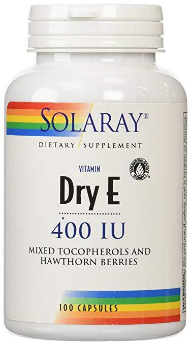 Dry Vitamin E-400 w/ Hawthorn Berries 100ct Cap (1602647916587)