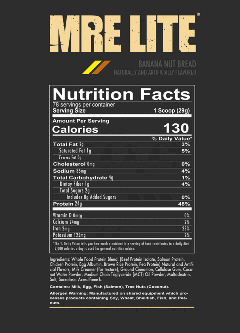 MRE Lite - Animal Based Protein