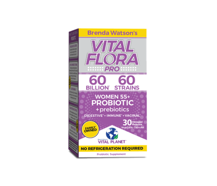 Vital Flora Women’s Daily 55+ Probiotic (shelf stable version)